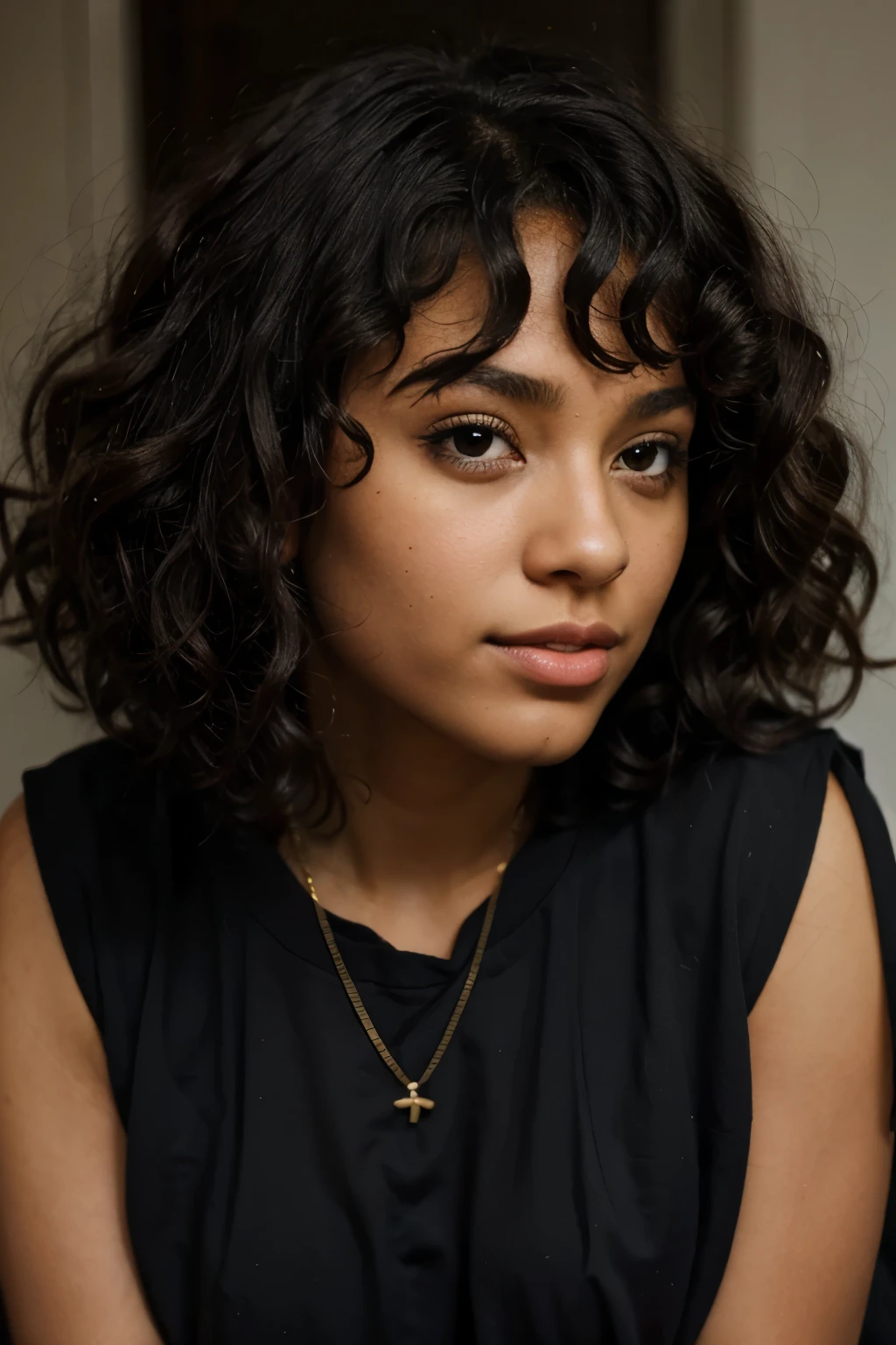 Black girl with curls