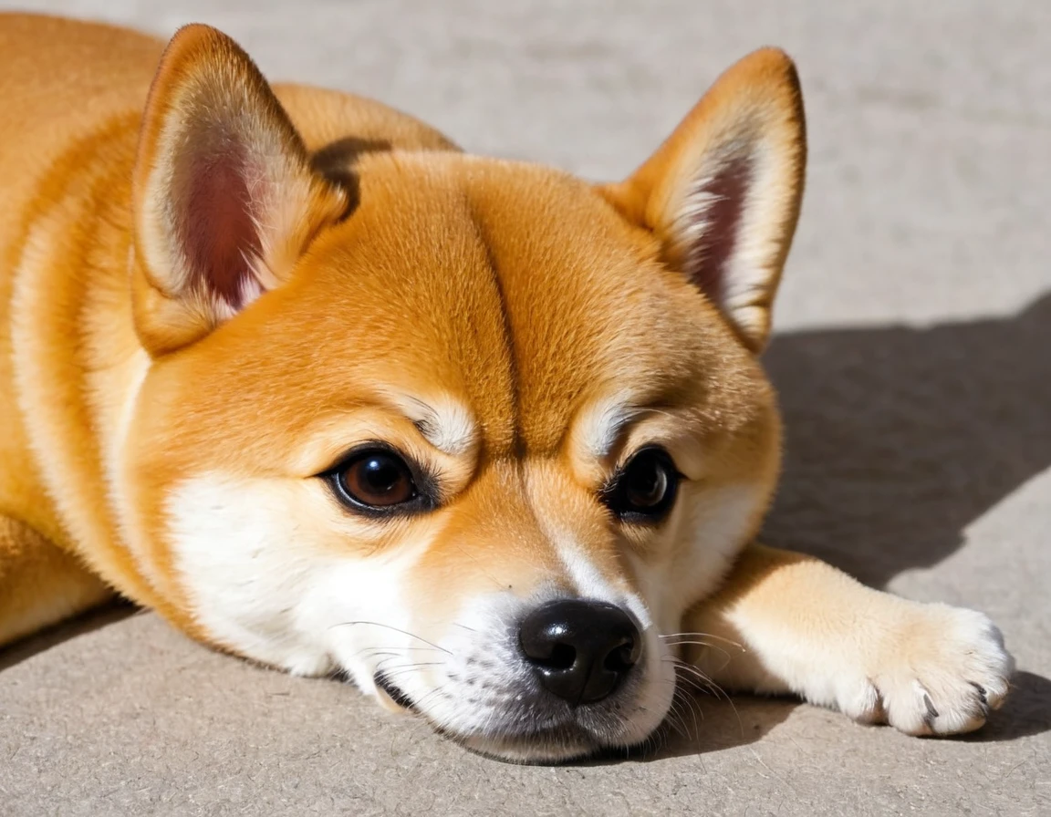 Shiba Inu hog a toy:Holding on to his favorite toy and refusing to let go。