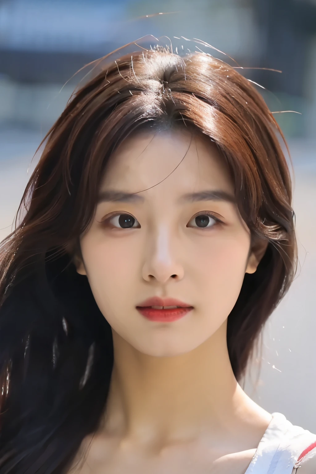 ((best quality)), ((masterpiece)), (aesthetics:1.4) A beautiful Korean beauty frontal photo