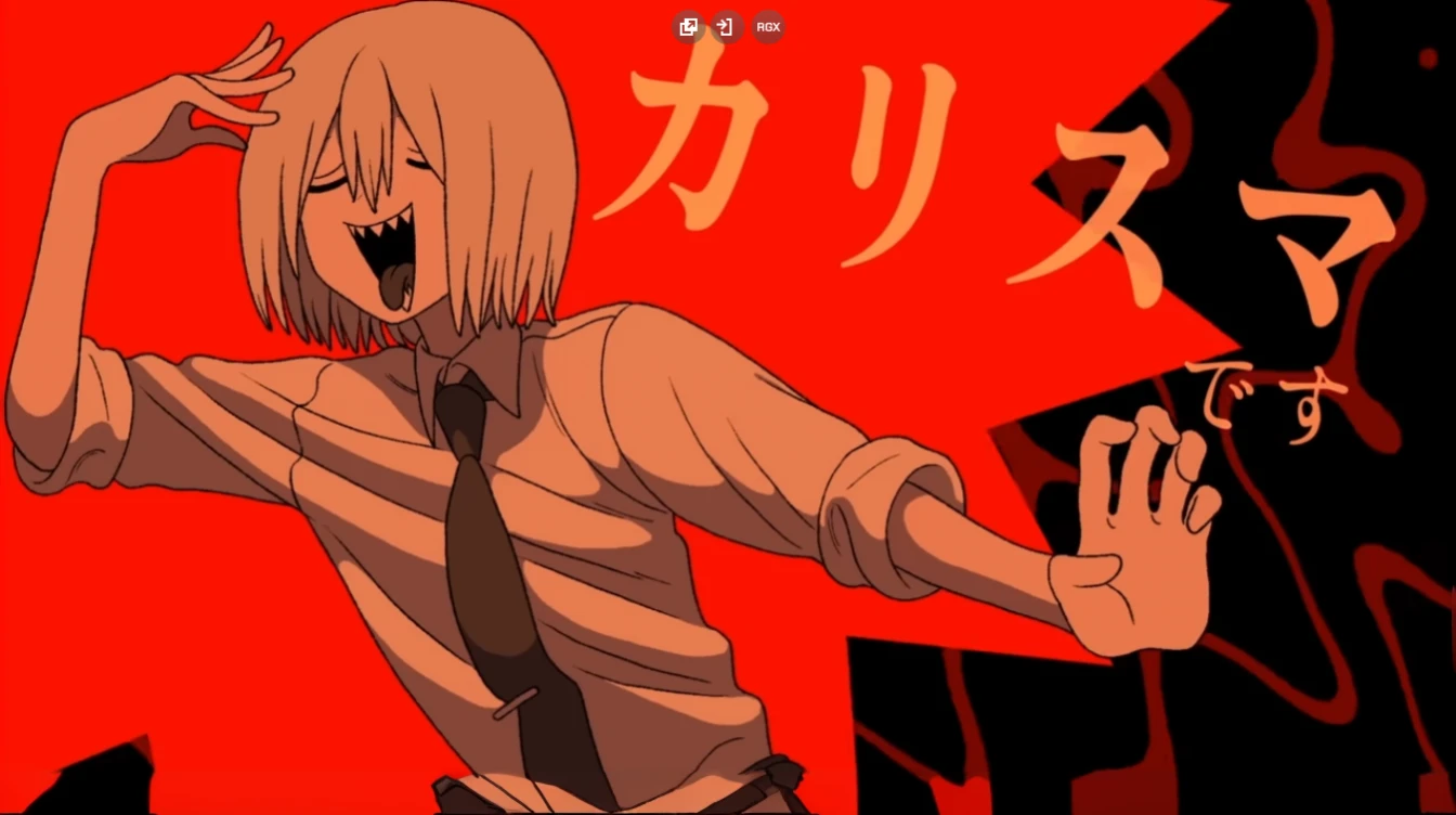 anime character with red background and black background, gapmoe yandere, yandere, from Shingei, ( ( ( Yoshinari yo ) ) ), anime movie style red line, anime style", anime style like fate/stay the night, Sugo Okita, anime Mo artstyle, in Japanese anime style, Japanese animation style., Man with a chainsaw
