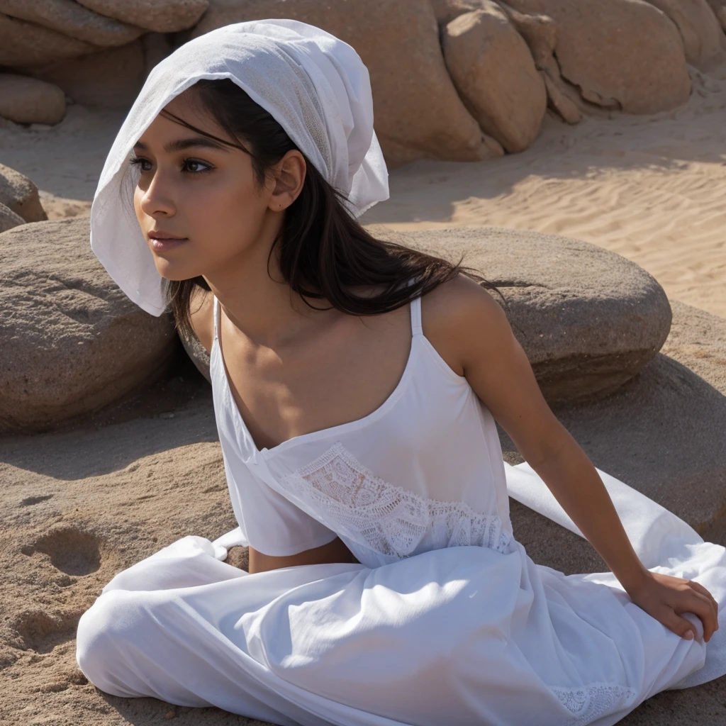 Générez une photo captivante du corps entier d'Isabella, incarner le rôle d'un professeur sophistiqué dans un cadre universitaire luxueux. elle se tient avec assurance et confiance, ses cheveux brun foncé coiffés dans un chignon élégant qui ajoute à son apparence raffinée. Isabella possède une figure sculpturale, avec des courbes qui respirent la beauté discrète et la sophistication, complétant son attitude raffinée. Son teint est éclatant, avec une douce lueur qui rehausse son charme classique. Habillé d'une tenue chic et professionnelle taillée à la perfection, Isabella respire la sophistication et l'autorité. Elle porte une jupe crayon ajustée dans une riche teinte bordeaux qui accentue sa taille fine et ses courbes avec goût.. Associé à un chemisier blanc impeccable avec des volants délicats et un décolleté modeste, son ensemble respire l'élégance et le professionnalisme. Son look est complété par des talons noirs élégants qui ajoutent un subtil rehaussement à sa posture., améliorer son attitude équilibrée. Placez Isabella dans une salle de classe universitaire luxueuse avec un mobilier moderne et élégant qui respire le raffinement et l'opulence.. La toile de fond doit inclure des bureaux en bois poli, chaises en peluche, Et doux, éclairage ambiant qui ajoute à l’atmosphère de sophistication. Pour sa pose, capturez Isabella dans une position équilibrée, avec une main posée doucement sur le podium et l'autre tenant une pile de papiers, symbolisant son rôle d'éducatrice. Assurez-vous que l'image capture l'essence de la présence sophistiquée d'Isabella, incarnant le professionnalisme et l'allure d'un enseignant dans un cadre universitaire de luxe. décolleté chaud, grandes hanches, Taille serrée. regard tentant, sexy et élégant, soutien-gorge pigeonnant, belle apparence, léger sourire