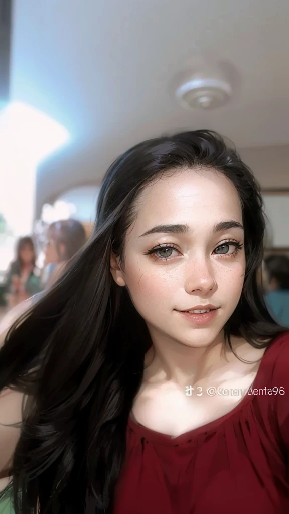 Oriental girl, long hair, beautiful smile, in a siberpunk landscape --auto --s2