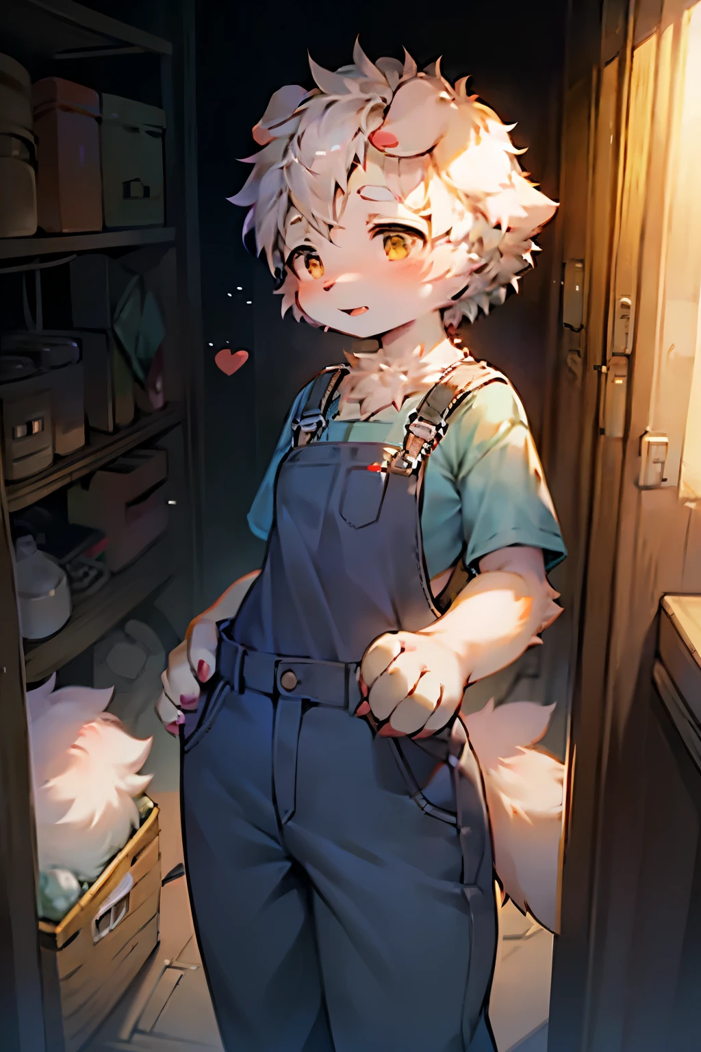 Floppy Dog Girl,Furry girls,Infant and child characteristics,Short sleeve,Overalls,