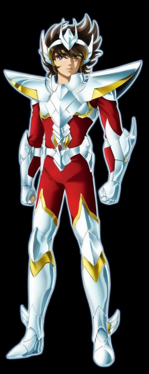 Ultra-high saturation, (tmasterpiece), full body photo, (best quality), (1 handsome man), starry sky background, Wearing shiny gold armor, armor type armor shows details of your muscles, showing the belt, showing the armor thigh protector, cool pose, Saint Seiya Armor, messy hair, high detail, Anime style, Cinematic lighting, Glitter, god light, Ray traching, filmgrain, hyper HD, skin texture, super detail, Anatomically correct, High resolution, Saturation ultra-high, High contrast, High-shiny green armor, Smooth skin, Serious expression, messy hair