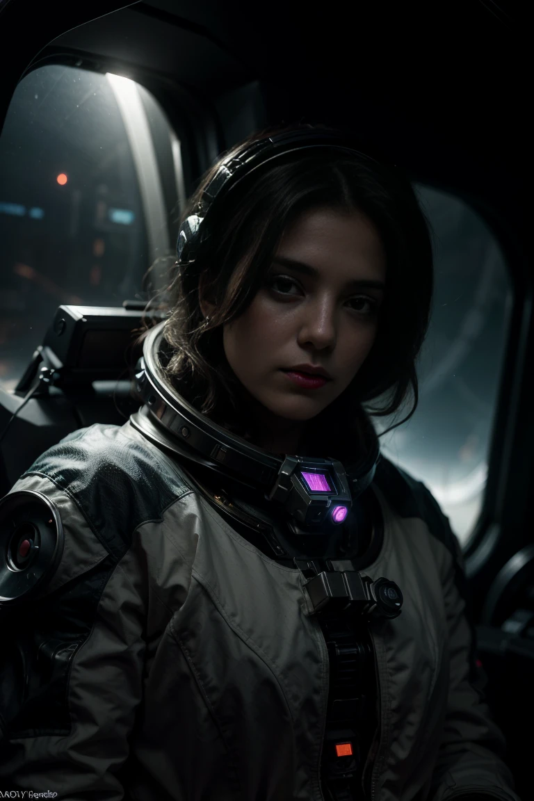 (Highest quality, Ultra HD, 16k, Masterpiece) An awe-inspiring scene of an astronaut girl sitting atop her spaceship, gazing out into the vast expanse of space. The shot is a medium to long shot, capturing the serene moment as she takes in the breathtaking view.
The astronaut girl is wearing a sleek, modern spacesuit, meticulously detailed with patches, connectors, and subtle illuminations. Her helmet visor is up, revealing her thoughtful and mesmerized expression as she contemplates the infinite universe before her. The suit’s lights softly glow, providing a gentle illumination that contrasts beautifully with the dark void of space.
The spaceship beneath her is a marvel of futuristic engineering, with smooth, reflective surfaces and intricate details. The ship’s lights and control panels add a soft, ambient glow, highlighting its advanced design and technology.
The backdrop is the endless, star-studded expanse of space, devoid of Earth or any other planets. Countless stars twinkle in the blackness, their light creating a sense of depth and wonder. Nebulae in vibrant hues of blues, purples, and pinks swirl in the distance, adding a splash of color and mystique to the scene.
The lighting is dramatic and ethereal, with the spaceship’s lights casting a subtle glow on the astronaut and reflecting off the metallic surfaces. The contrast between the illuminated elements and the dark void of space emphasizes the vastness and solitude of the setting.
The overall composition captures the essence of exploration and wonder, with the astronaut girl embodying the spirit of curiosity and adventure. This moment of quiet reflection amidst the infinite cosmos is both serene and profound, showcasing the beauty and mystery of the universe. The photo is in HDR, hyperrealistic baroque style, extremely realistic, and photorealistic, creating a cinematic, dramatic, and divine scene that captures the imagination.