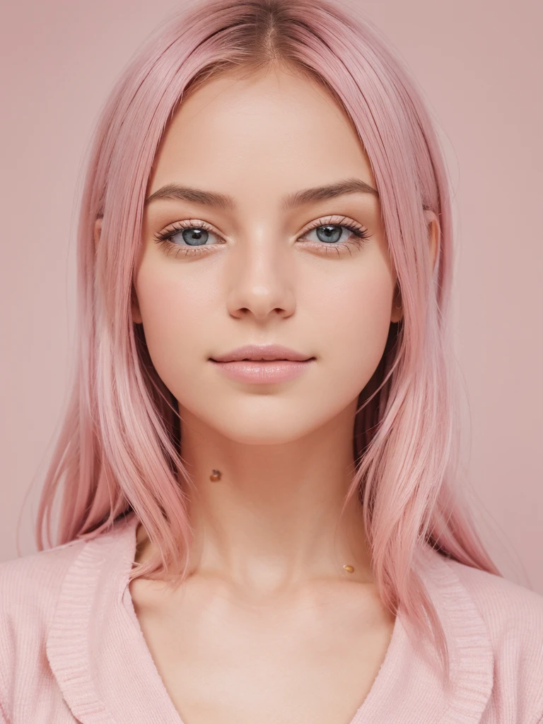 (La mejor calidad,realista:1),feliz, rojo, pink salvar kamiz, small breast, shy, blushing, shiny skinn, pastel skin, skin detailing, eye detailing, red lipstick, big detailed lips,
