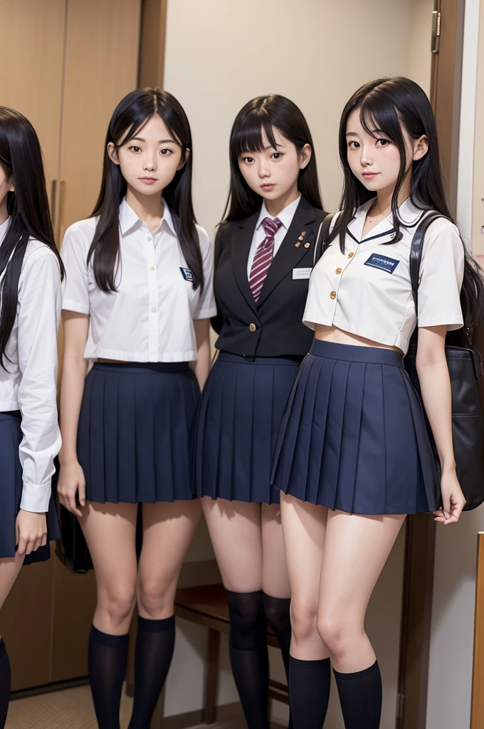 、middle Schooopen、uniform、School、M-shaped spread legs、Looks embarrassed、lift up the skirt、NSFW、short skirt、Erotic、spread your legs、Panty shot、white underwear