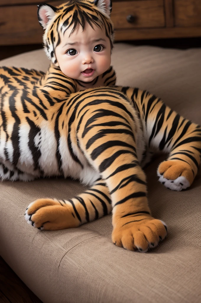 Baby female tiger