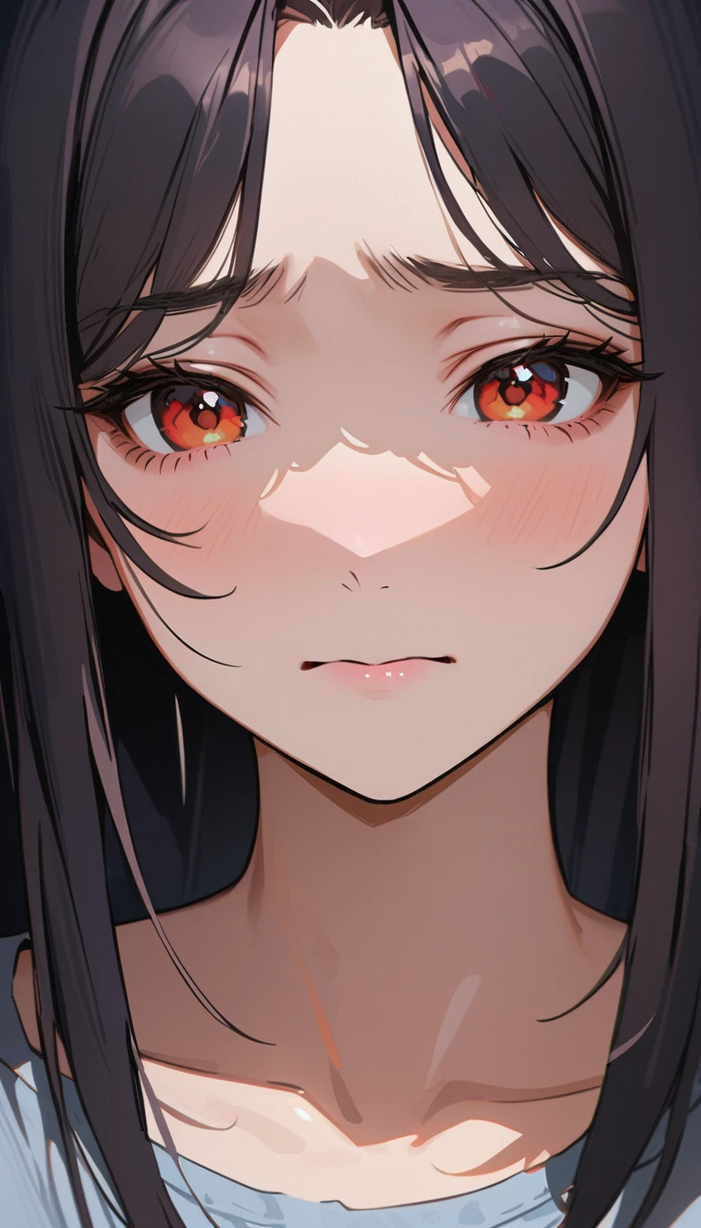 modern, Verism, masterpiece, textured skin, super detail, best quality, 4K , a woman , A sad, sob-faced expression