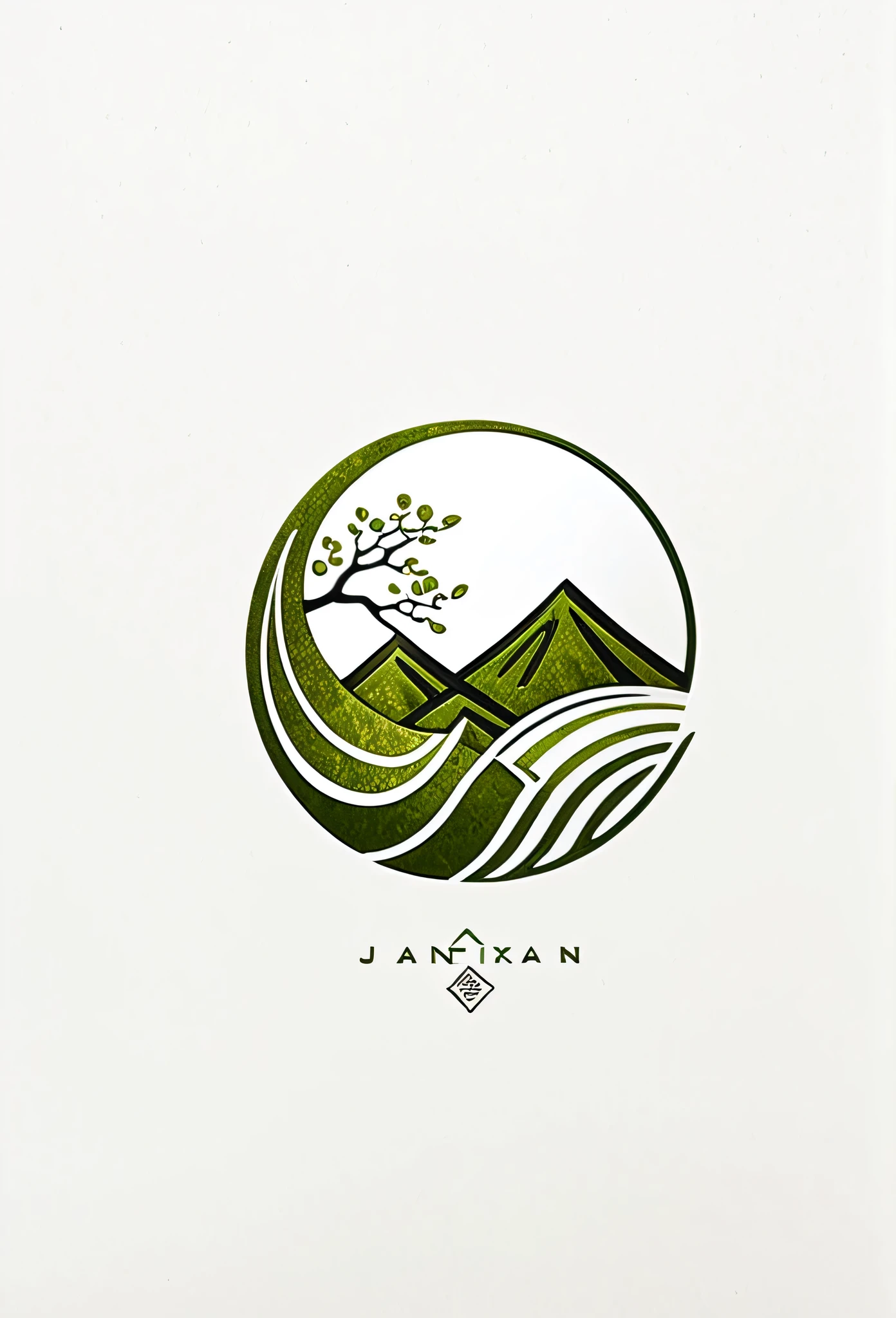 Fashionable logo marks of Japanese landscape companies
A cool logo that looks like a landscaping company
Pretty cool
Stylish design
chic and modern design
The logo is mainly white and the pattern is moss green
White background
