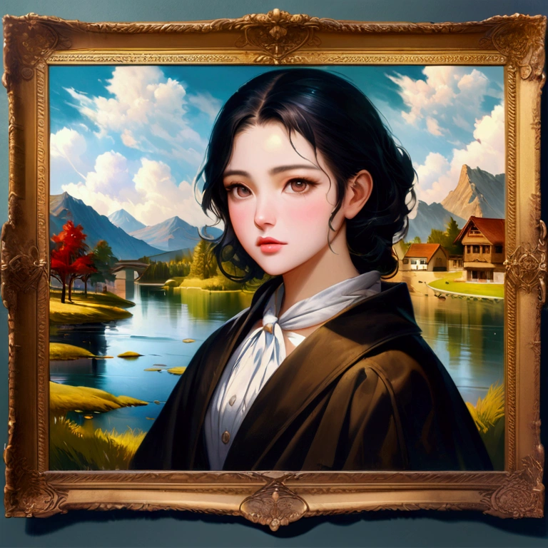 landscape,water,(Highly detailed CG Unity 8k wallpaper), The most beautiful works of art in the world,Professional Majestic Oil Painting,complicated, High Detail, Clear focus, dramatic, Realistic art