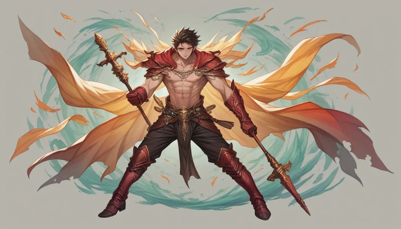 um homem caçando, detailed 2D fantasy digital art, 2D fantasy digital art, epic fantasy art style, detailed game art illustration, anime fantasy illustration, epic video game art, Epic fantasy digital art style, trends on artstation pixiv, epic fantasy style art, detailed anime digital art
s