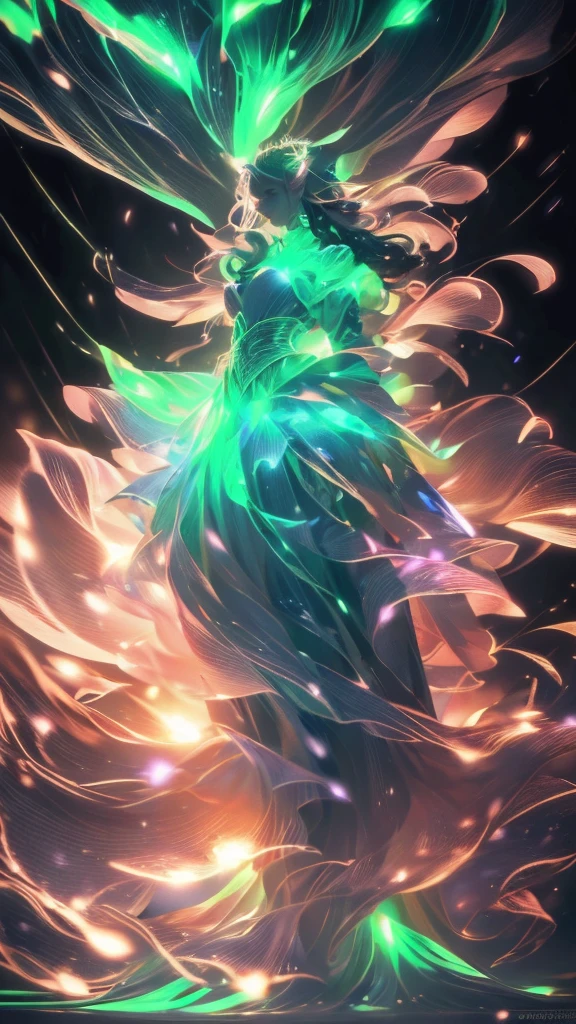 (((8k))), (((High resolution))),((Highest quality)),Beautiful Elf,Male elf and female elf,battle mode, green aura swirling around the body,fog,mystic atmosphere,Serious face cherry blossom storm,Ultra-realistic,8k,Ultra-fine,Super detailed
