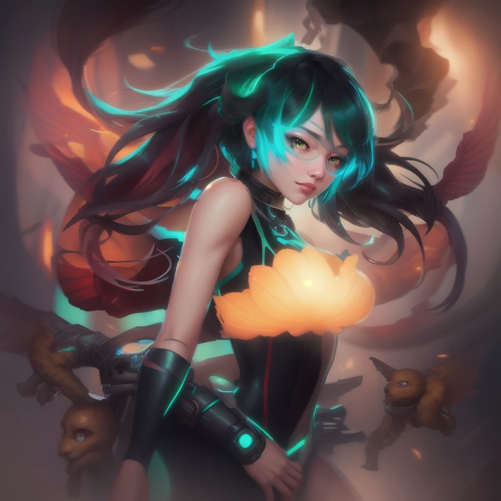 ((Best Quality)), ((masterpiece)), (detailed), together, ethereal beauty, perched on a cloud, (fantasy illustration:1.3), charming look, leotard, shackles, socks, mono, captivating pose, delicate wings, eLinda garota full body cyberpunk Netrunner By Artgerm, WLOP, Ilya Kuvshinov, Rhads, Loish and Rossdraws. hermoso rostro detailed. perfect shading, soft studio lighting, ultra realistic, photorealistic, Octane rendering, cinematic lighting, HdR, 4k, 8k, Edge lightingLinda garota de cuerpo entero cyberpunk Netrunner Por Artgerm, WLOP, Ilya Kuvshinov, RHADS, Loish y Rossdraws. hermoso rostro detallado. sombreado perfecto, Iluminación suave del estudio, Ultra realista, fotorrealista, renderizado de octanaje, iluminación cinematográfica, hdr, 4k, 8K, iluminación de bordeThe three Asian woman Beautiful Korean kpop long hair black With bangs, One Asian woman Beautiful Korean kpop long hair green four k-pop girl groups latex redThe three Asian woman Beautiful Korean kpop long hair black, One Asian woman Beautiful Korean kpop long hair pink four k-pop girl groups latex red, Robot Girl