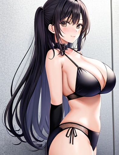 masterpiece, One girl, mahiru shiina, Long black hair,Big Breasts