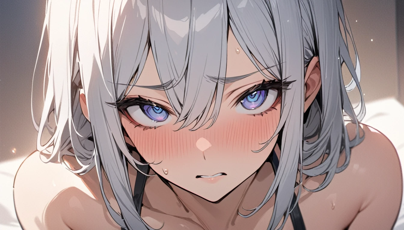 (((masterpiece, High resolution))), perfect face, Japan beauties, 30 years old, beautiful face, white simple background, sexy bikini, embarrassed look, look at the camera, (top quality eyes), detailed texture, Look at me, Married woman, cool women, ((high resolution eyes)), hentai