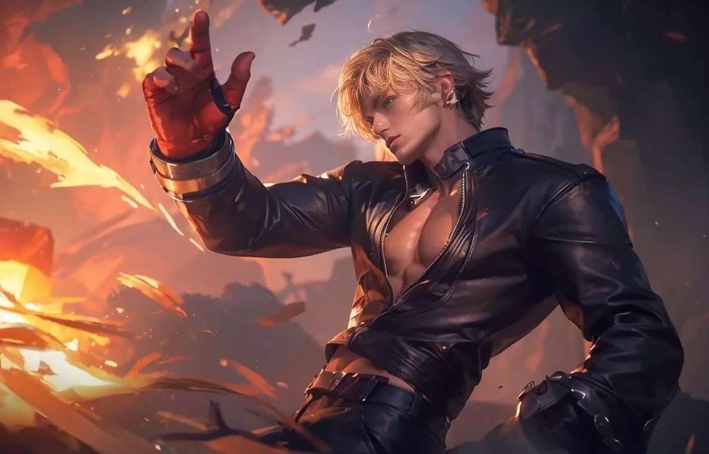 ((Best quality, 8k, Masterpiece :1.3)), upper bod, Sharp focus :1.2, handsome guy perfect figure, Highly detailed facial and skin texture, Detailed eyes, Double evelids Interir view, ferpect lighting, Glowing skin,