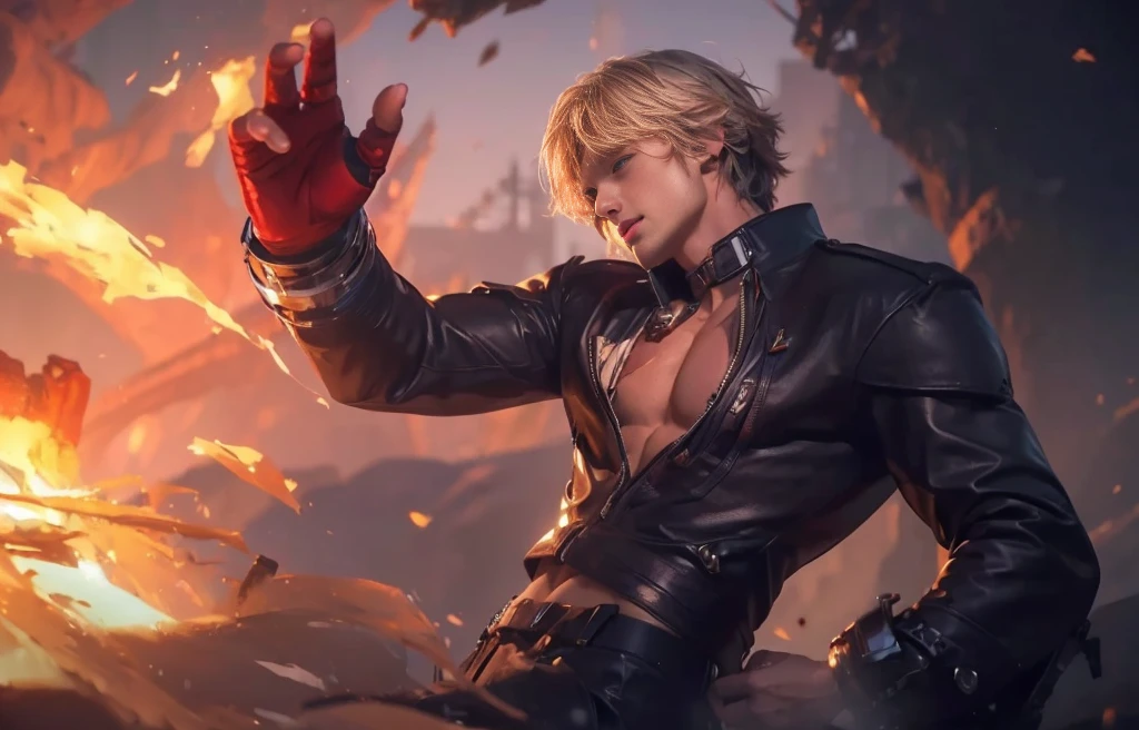 ((Best quality, 8k, Masterpiece :1.3)), upper bod, Sharp focus :1.2, handsome guy perfect figure, Highly detailed facial and skin texture, Detailed eyes, Double evelids Interir view, ferpect lighting, Glowing skin,