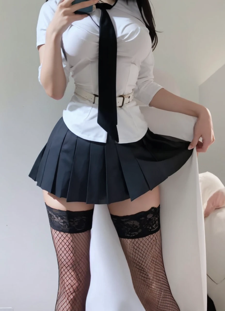 bestresolution, (2heads:1.2), two korean women looking directly at viewer, posing, extremely wide hips, tiny waist, massive breasts, pleated skirt, yoga shirt