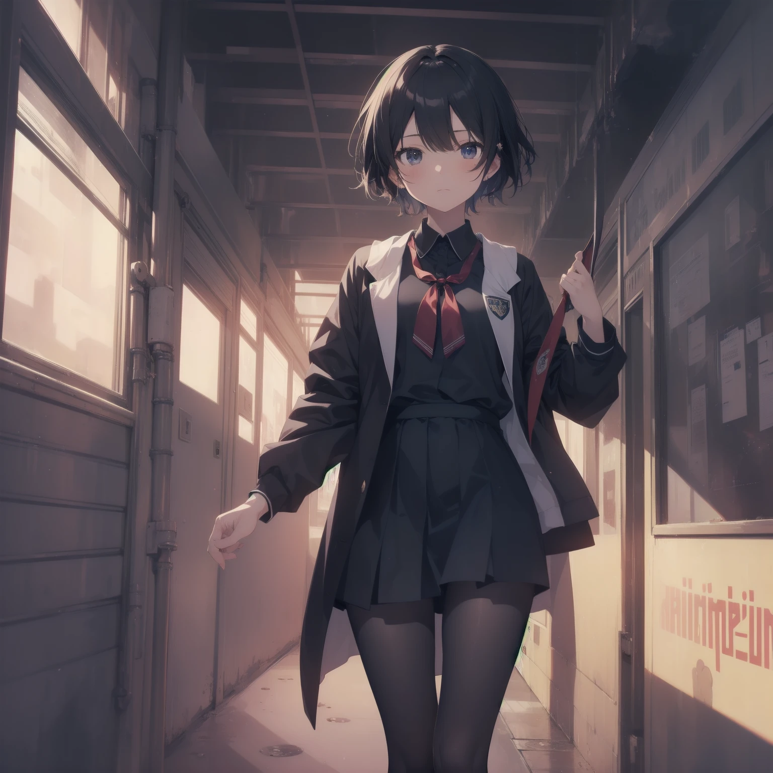 ultra-absurdres-Top quality by artist God, ultra-detailed, high resolution, anime moe artstyle, best anime 8k konachan wallpaper, pixiv contest winner, pool:2810, perfect anatomy,break, 1girl, (Please draw a girl walking sleepily to school alone. )break,(Solo,little female, -yeld:1.Full limbs, complete fingers,a junior hihort hair), short cut, flat chest, , small butt, small black eyes, beautiful detailed eyes, well-proportioned iris and pupils, expressive eyes, highres detailed hair, soft expression, salor school_uniform, sailor collar, serahuku, bow, pleated skirt,(Detailed Lighting), (Detailed background), in the School commute route. break,super detailed skin, Best cinematic lighting powered by famous artist, 8k,beauty illustration,photoshop_(medium),very aesthetic,break,((artist:kotorai )), artist:clamp ,artist:carnelian ,artist:kantoku ,
