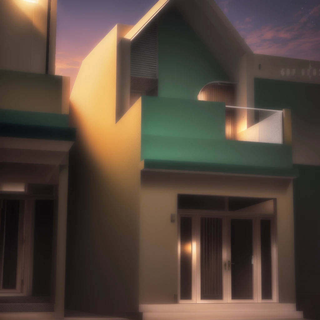 modern luxury villa,coconut trees,greenery landscape,street,center city,Road Fine American,clear sky,sunrise time,warm lighting,car,RAW Photo,RAW texture,Super Realistic,32K UHD,DSLR,soft lighting,high quality,film rating,Fujifilm XT3,