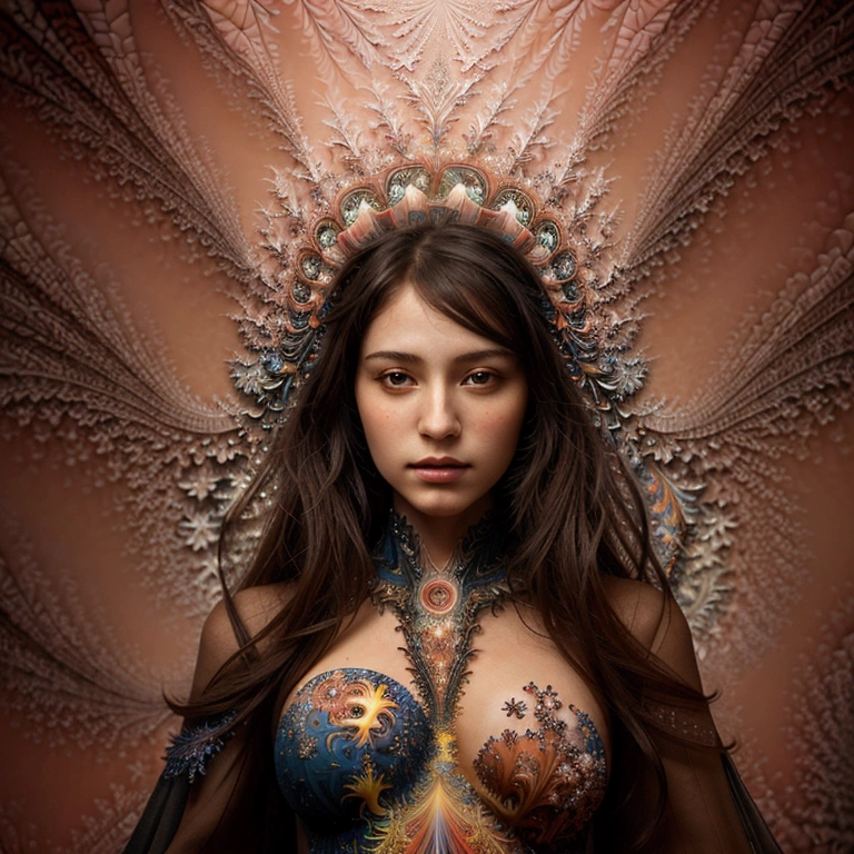 (masterpiece, top quality, best quality, official art, beautiful and aesthetic:1.2), (1 woman:1.3), (fractal art:1.3),