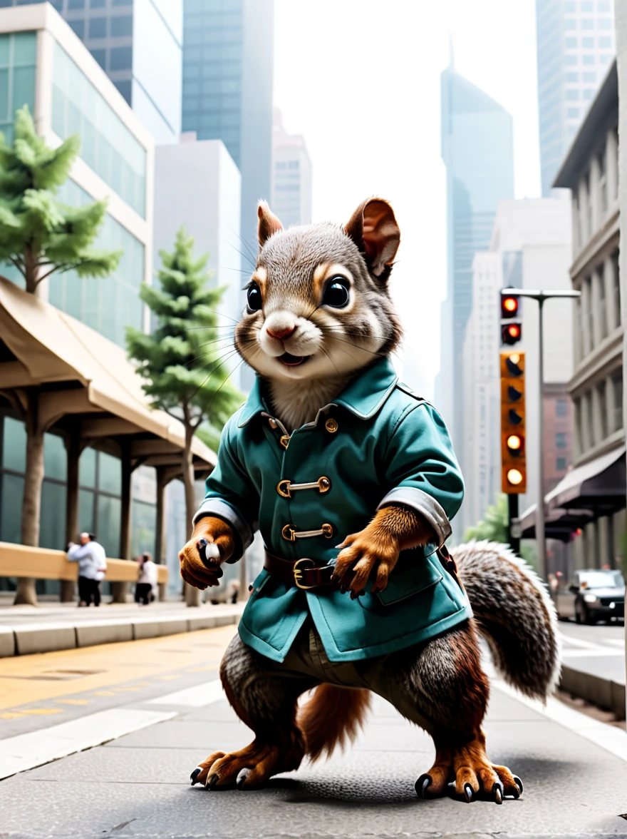 City Forest,Baby squirrel model has solid feet,Travel through the city in style,Explore different fashion paths