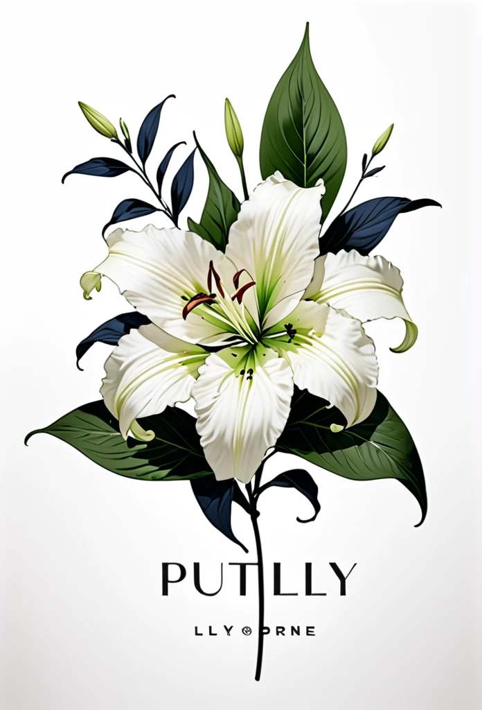 Fashionable apparel brand logo
"Lily" logo with a single stroke of flower
French apparel brand
Pretty cool
chic and modern design
White background