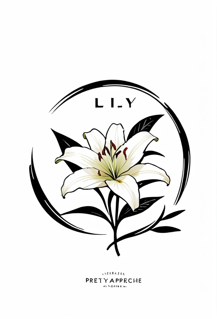 Fashionable apparel brand logo

"Lily" logo with a single stroke of flower
French apparel brand

Pretty cool
chic and modern design

White background