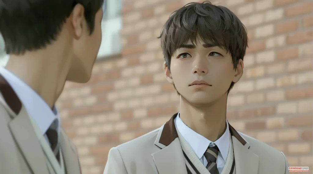 There are two 17-year-old boys who look at him suspiciously with resentment.