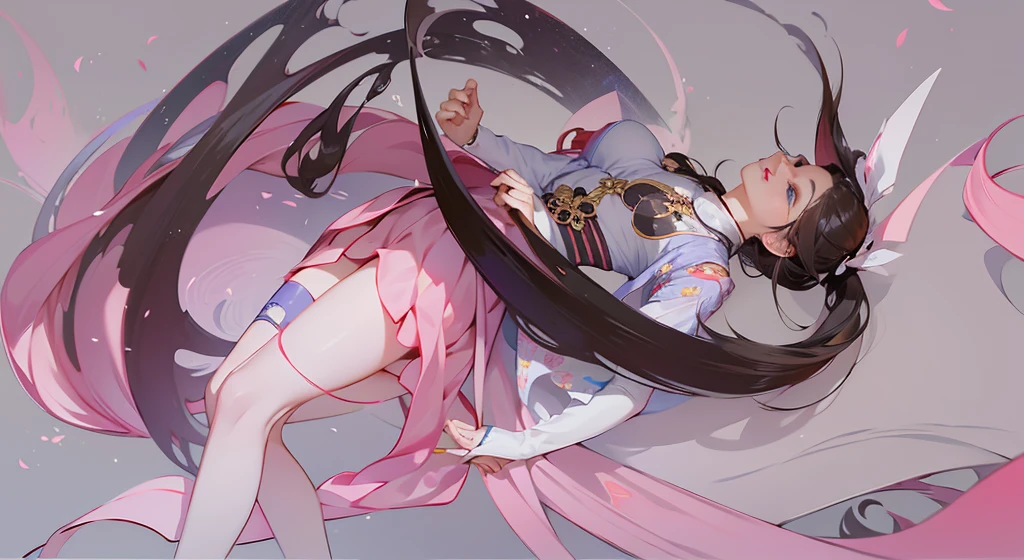 Xiaowu，Douluo Continent，Xiaowu，woman，Lying down，Falling，hair，Pink clothes，hair细化，Hair，China风，Ethnic style，China，Three Kingdoms，Tang Dynasty，head发，黑色的head发，Ponytail，好看的Face，beautiful Miss，Pink Hair，head发，leather，human nature，Face，head发，hairline，woman的Face，Miss，head，Face，Jewelry，珍贵的石head，diamond，Gorgeous clothes，belt，Decoration style，metal，metal，gold medal，Cloth Pleats，珍贵的石head，32K ，（Refining，(最高quality, The award-winning, masterpiece:1.5)，Ultra-high resolution，：0.33，Be focused，Volumetric Lighting，good shade，Subsurface scattering，complicated，内容The content is very detailed，（（Light照明)), drama, , (realism:1.5),，32K ，（masterpiece，quality，Best quality者，Official Art），（8k，Best quality者，masterpiece：1.2），（（（White background，）））（Good rice fragrance），Like a dream，China时间极其详细，错综complicated的细节，dynamic Lighting，natural soft Light，dark，内容The content is very detailed，complicated的细节，dynamic Lighting，realism，Light，natural Lighting，The content is very detailed，dynamic Lighting，natural soft Light，Best quality，Ultra-high resolution，8k，Light照明效果，charming，3D Vector Art，Fantasy Art，Background blur，Hand Painted，number，柔和的Light，Isometric style，4K resolution，realism渲染，The content is very detailed且干净，Vector Image，逼真的masterpiece，Professional photography