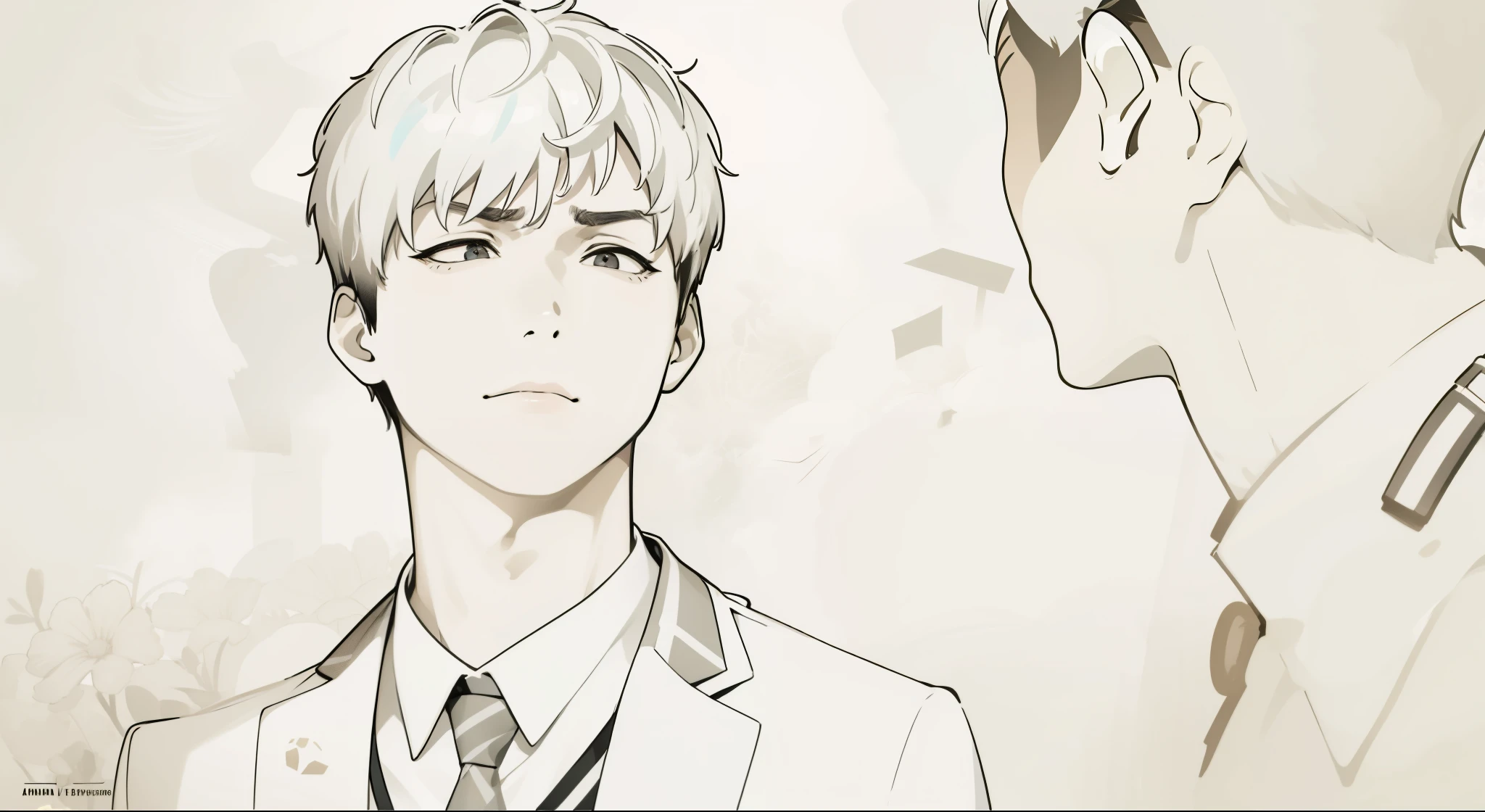 There are two 17-year-old boys who look at him suspiciously with resentment.