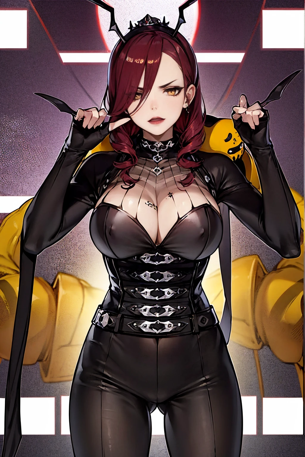 braided hair、braided hair,red-eyes,black-hair,bainded-hair,、long-hair,yellow-eyes,big-breast ,23 years old,older sister、Ultra-high resolution、Ultra HD,Braided Hair、red-tie,standing,milf,wife,,dark-makeup,、huge-breast,red-hair,red-hair,red-hair,yellow-eyes,male,male-women,belt,angry,evil-monster,bee,bee,queen-bee,bee-women,bee-monster-women,evil-bodysuit,headmounted-display,crotch-tatto,body-tatto,bee,head-cover,big-bee-eyes,bee-helmet,black--bodysuit,,body-tatto,crotch-tatto,black-bodysuit,bee-helmet,big-bee-eyes,eye-cover,head-mounted-display,crotch-tatto,evil,bee-monster,monster-bee,monster-bee,wack、big-single-red-eye,bee-monster,vampire,devil,evil-bee,red-hairvampire,devil,evil-bee,bee-monster,crotch-tatto,body-tatto,dark-skin,bee,eye-cover,single-big-eye,bee,bee,honey-bee,monster-belt,bee,bee,yellow-nipple,bee,bee-queen,single-eye,single-eye,big-single-eye,bee,bree-queen,monster-bee-women,bee