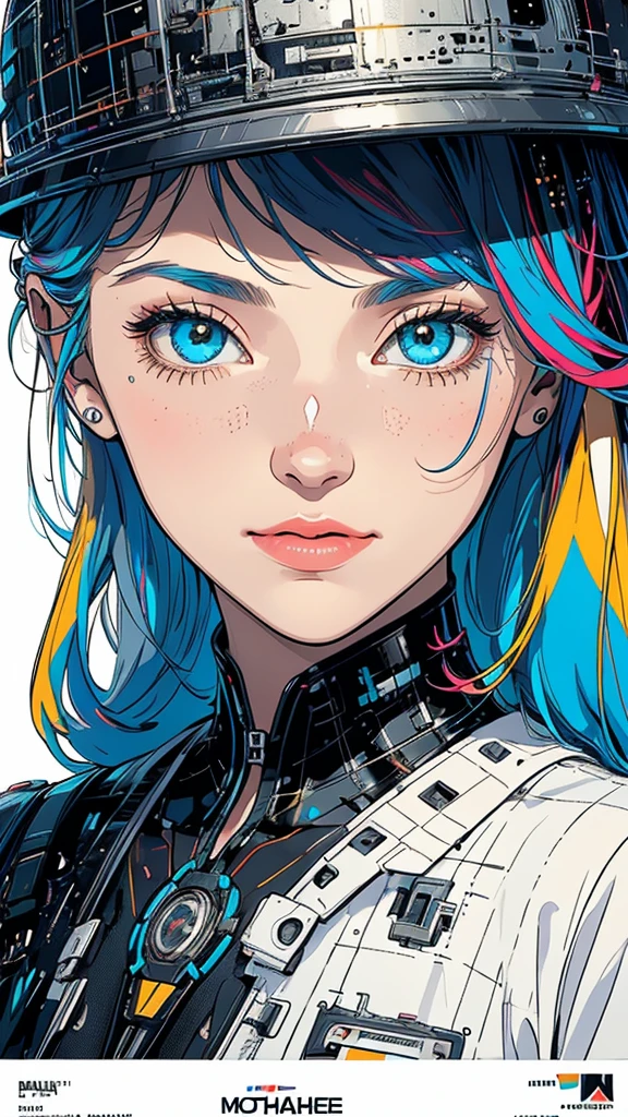 (((masterpiece, highest quality))),(((solo:1.2))),(((1girl:1.2))),32k wallpaper, very detailed, poster, vintage science fiction,(((((geometric cinematic movie poster))))), (bauhaus), shape,(((abstract))),(mid century modern),movie poster,(((((portfolio))))),(((((Close-up))))),(((((bust up))))),((((more various angle)))),(((highlight))),Vast landscape,((((heterochromia)))),(((complete. detailed face))),(((Extremely talented))),(((most complecated machine))),Colorful color scheme