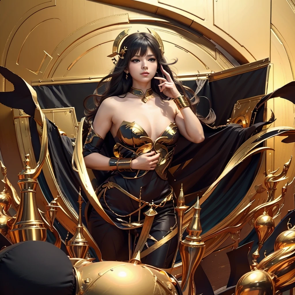 Goddess of victory、gold、Beautiful breasts、Perfect、Eighth class、