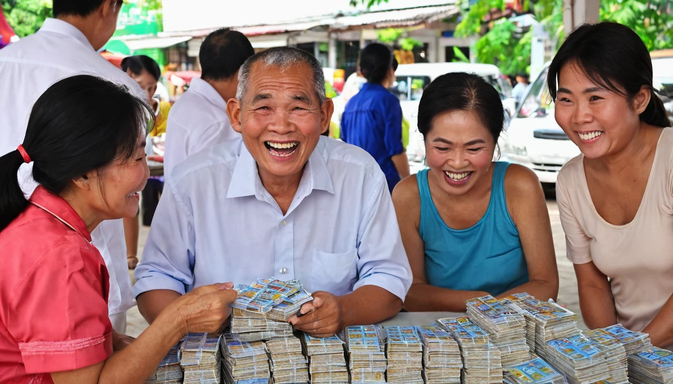 Flea market in Thailand There were people all over the place selling lottery tickets. People are choosing to buy Thai government lottery tickets., , ,, senior adult, very happy face, Thai, summer, middle age adult, very happy face, Thai, spring, adult, very surprised face, Thai, winter, middle age adult, very happy face, Thai, spring, senior adult, very surprised face, Thai, summer, senior adult, very surprised face, Cambodian, winter, senior adult, very happy face, Filipino, summer, adult, neutral face, Thai, winter The atmosphere of lottery trading in front of the lottery office There are many vendors selling lottery tickets, and many people come to buy them., , ,, , ,, senior adult, neutral face, Thai, winter, middle age adult, very happy face, Vietnamese, summer, adult, very happy face, Korean, winter, teen, very happy face, Thai, autumn, middle age adult, very surprised face, Thai, winter, , ,, , ,, , ,, , ,, teen, very happy face, Thai, summer, , ,