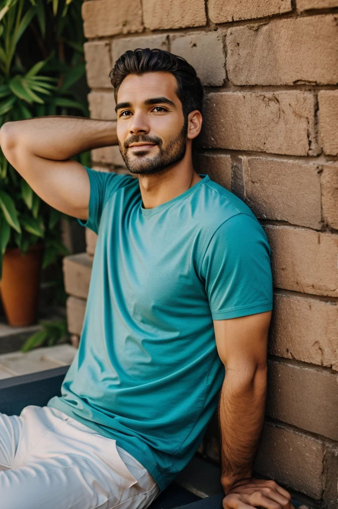 A relaxed man