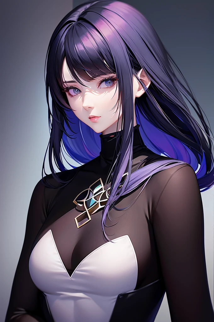 anime - style image of a woman with a black turtle neck top, a character portrait inspired by Yanjun Cheng, pixiv, digital art, digital anime illustration, beautiful anime portrait, detailed portrait of anime girl, anime style portrait, stunning anime face portrait, detailed anime soft face, smooth anime cg art, portrait anime girl, artwork in the style of guweiz