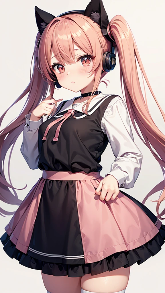masterpiece、highest quality、Very detailed、Photograph the upper body、1 female、(Put your arms behind your back:1.4)、Are standing、Turn your body forward、View your viewers、(cloak)、break,blush、shy、Pink Hair、Open your mouth、In town、Big Breasts、