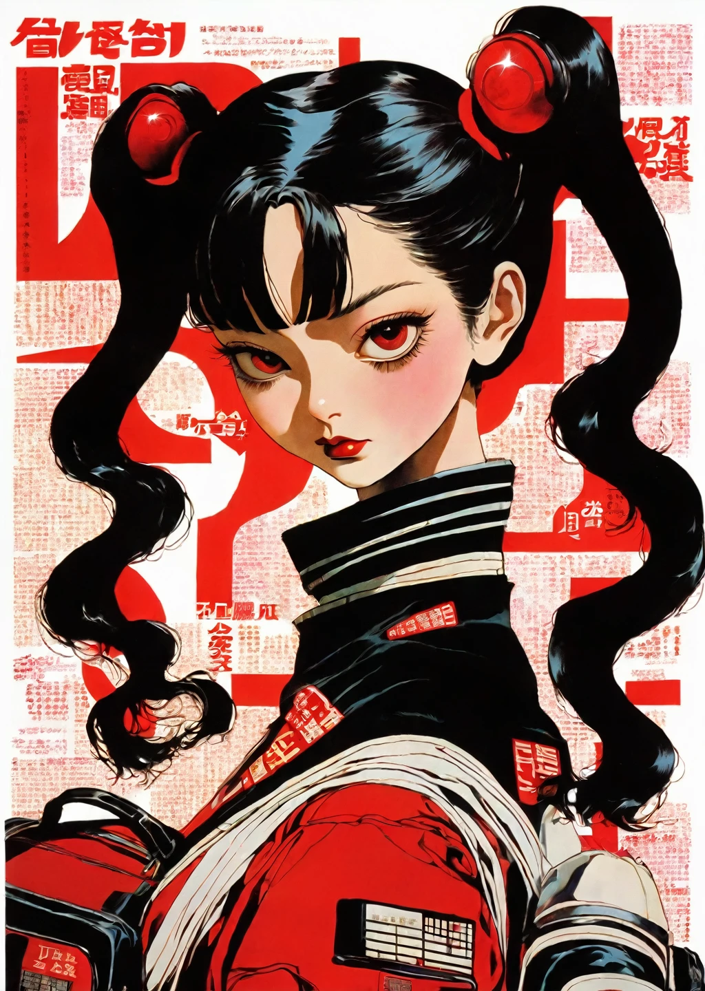 1 High school girl、Travel to Mars、silhouette、Realistic、 Theme、Twin tails、
Karl Kleiner Barbara Kruger Summary, Japanese, collage, Digital, graphic design, Pop Art, Portraiture