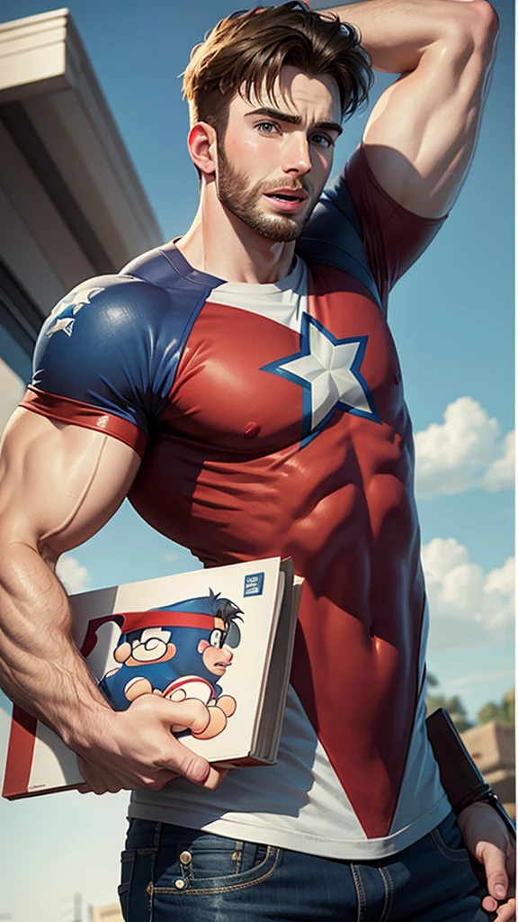 Chris Evans cartoon 