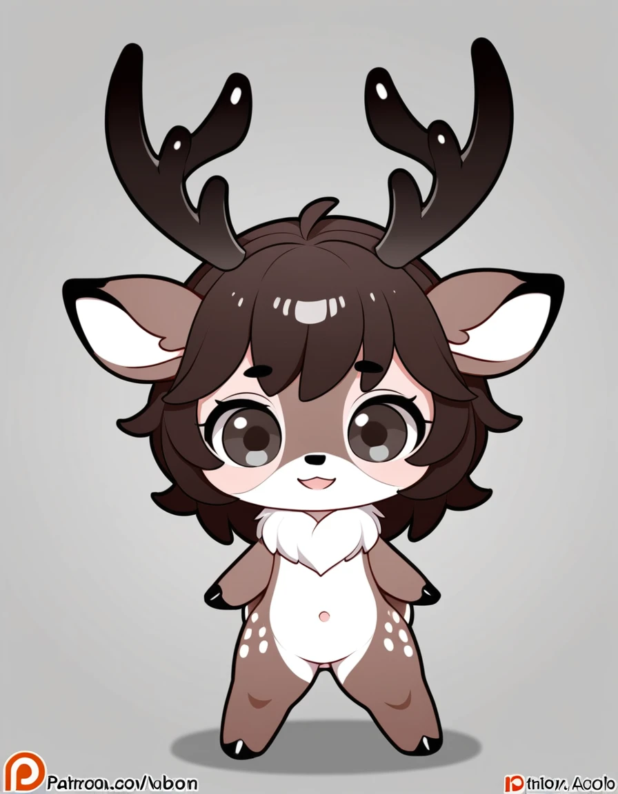 icon for patreon, deer, chibi form