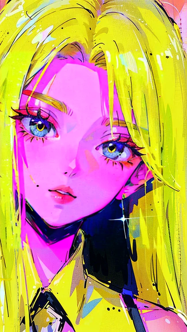 (Portraits:1.4), (masterpiece:1.2, best quality:1.2), from above, upper body, 1girl, Look up, face focus, extremely detailed face, extremely detailed eyes, good-looking, make up, fashion wear, earrings, Light Yellow hair, straight medium hair, cool, taciturn, expressionless, indifferent,
