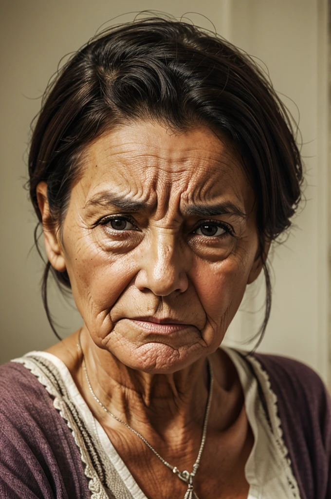 Old women sad