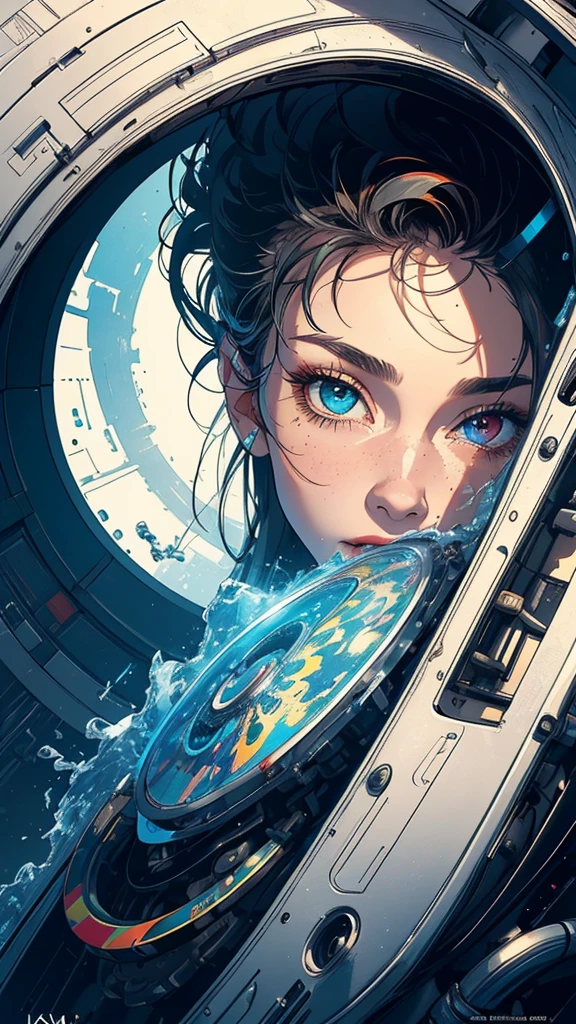 (((masterpiece, highest quality))),(((solo:1.2))),(((1girl:1.2))),32k wallpaper, very detailed, poster, vintage science fiction,(((((geometric cinematic movie poster))))), (bauhaus), shape,(((abstract))),(mid century modern),movie poster,(((((portfolio))))),(((((Close-up))))),(((((bust up))))),((((more various angle)))),(((highlight))),Vast landscape,((((heterochromia)))),(((complete. detailed face))),(((Extremely talented))),(((most complecated machine))),Colorful color scheme