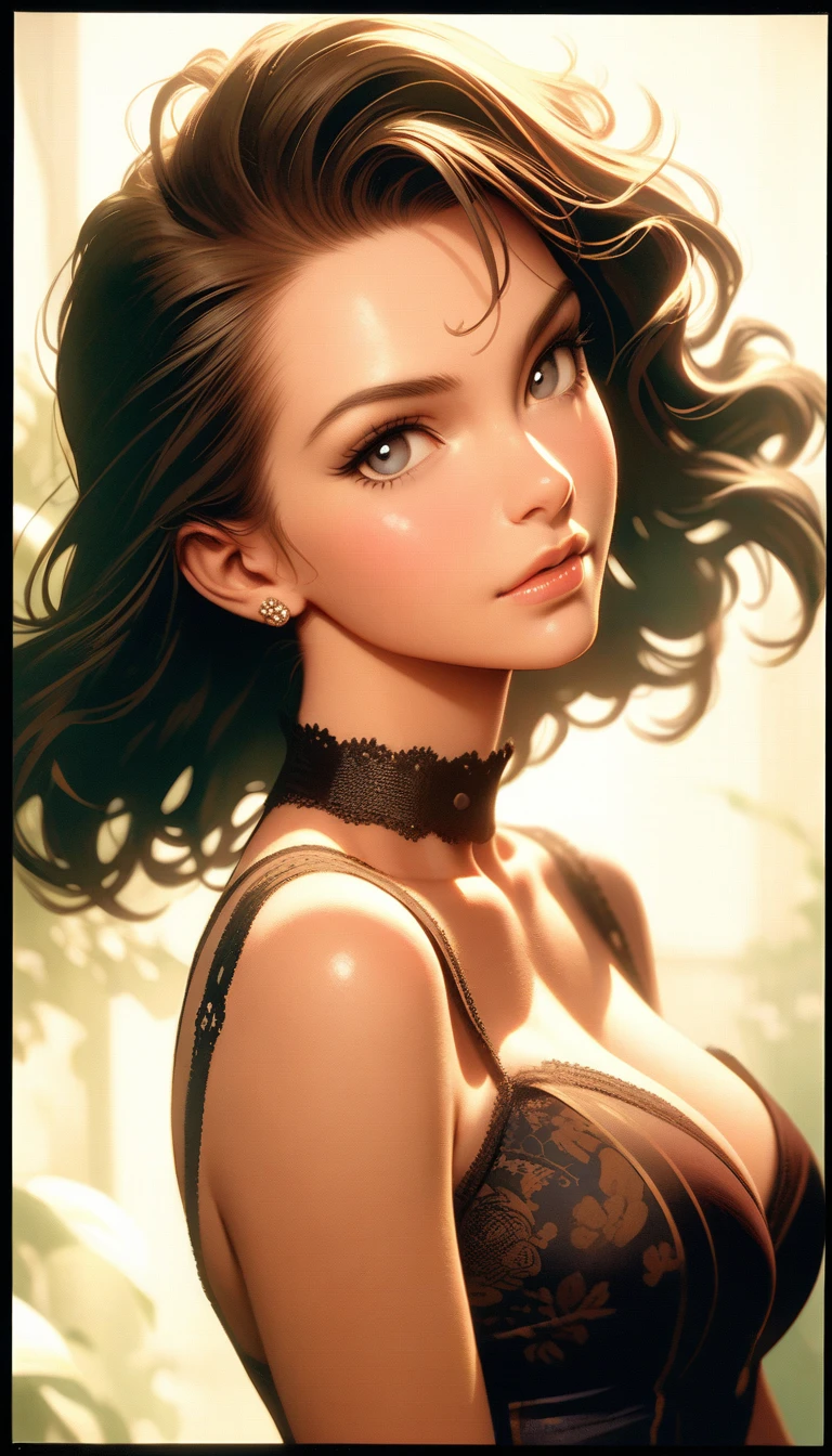((best quality)) , ((masterpiece)) , (detailed),illustration art by Dave Stevens and Lillian Bassman, Graceful (Man:1.2) , Multicolor hair styled as Caesar cut, Comic books, graphic novels, retro style, pin-up art, Fashion and art,elegant and sophisticated, innovative use of light and shadow, capturing the glamour of mid-20th century fashion, portrait art by Mary Cassatt, glossy, ambient, complex, full color, fine artistic composition, enchanted,(((analog film photo Renderman, faded film, desaturated, 35mm photo, grainy, vignette, vintage, Kodachrome, Lomography, stained, highly detailed, found footage)))