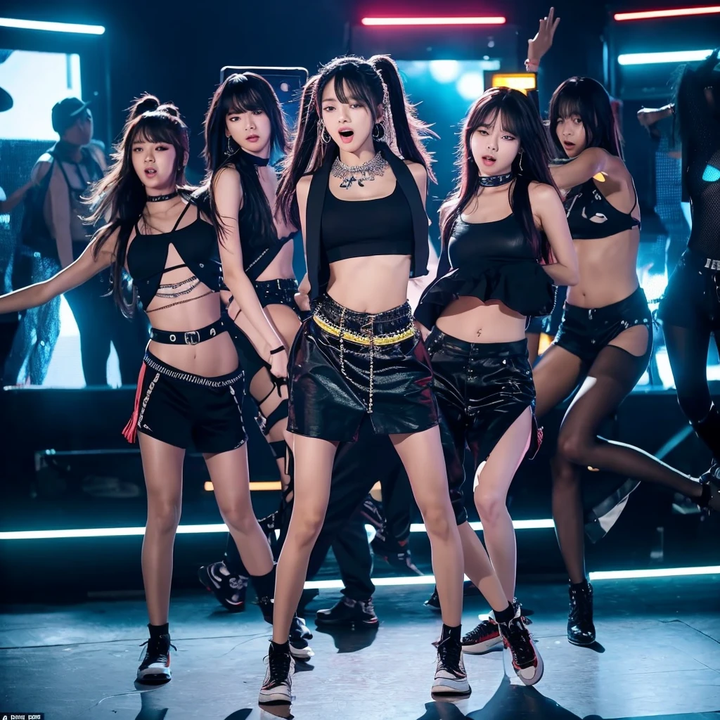 Girl group performance costume, bar DJ female singer gogo stage costume, night show cosplay, secretary uniform, DS collar costume