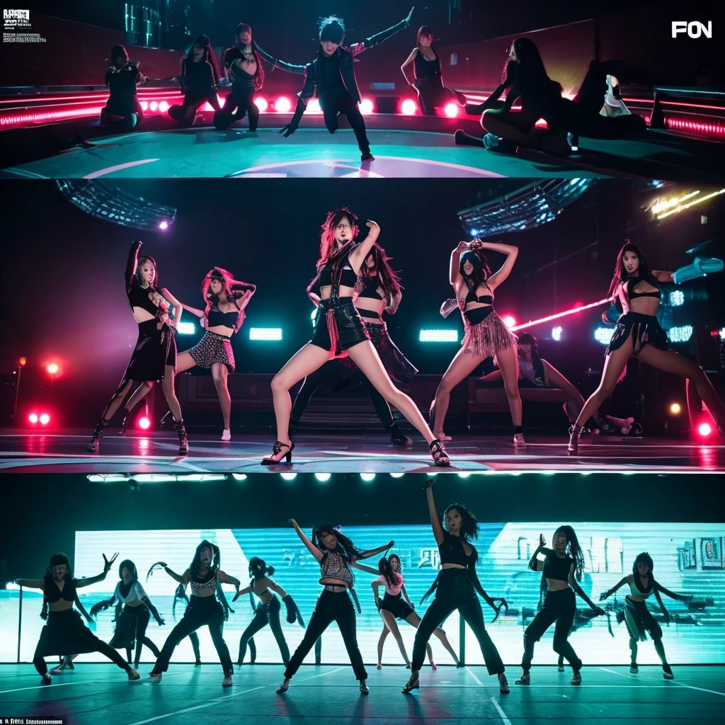 - **Setting:** A stylish rooftop with neon lights.
- **Action:** The members are seen arriving individually, showcasing their unique styles. They greet each other with excitement, and as they come together, the beat drops for the chorus.
- **Dancers:** Female backup dancers join in for the first choreography sequence, featuring synchronized dance moves with fierce expressions. Kpop girl group south koera members music video siren scene in south korea up close