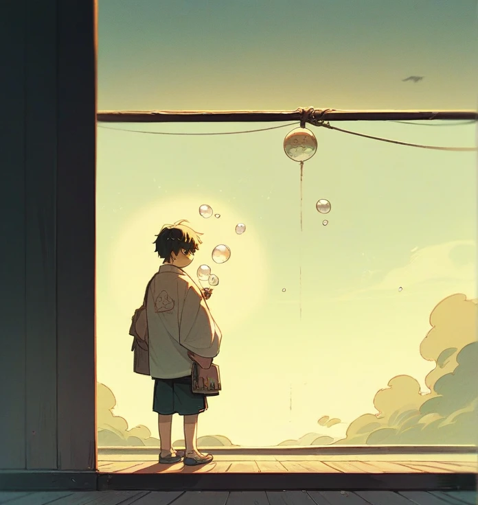 realisitic, japan appearance, without this bubble, complete the photo