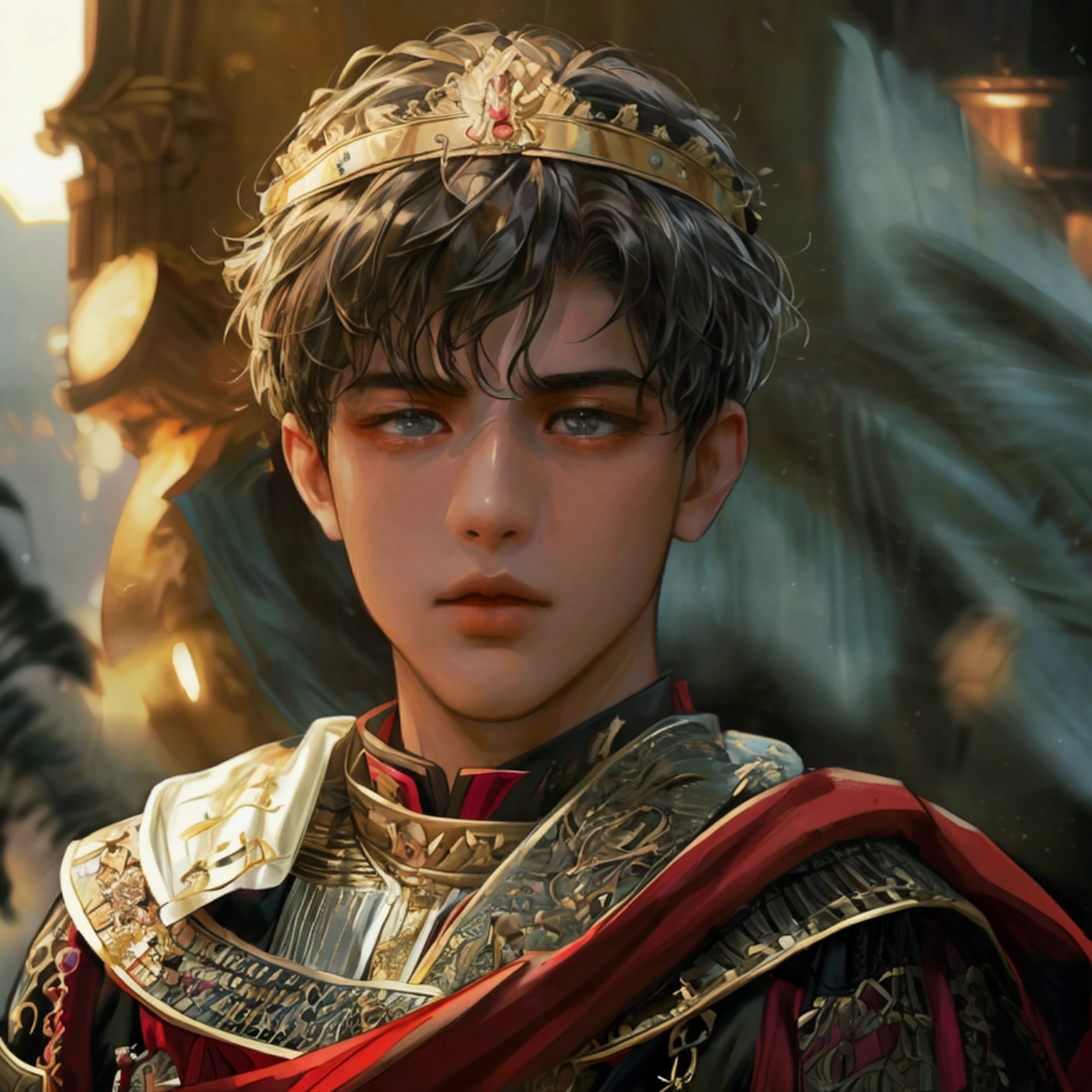 masterpiece, 最high quality, high quality, Very detailed 8k CG unit wallpaper, Depth of written boundary, High resolution, Realistic, Very detailed, Complex, Attention to detail, 太陽masterpiece, 最high quality, Very detailed, (((masterpiece, 最high quality, High resolution, Attention to detail)))), ((最high quality, 8k, masterpiece:1.3)),Constantine the Great.age Destined to become Emperor of Rome. A boy's growth story. He is a dangerous young man who is friendly and gentle in his daily life, but becomes ruthless and ruthless when necessary. Like a lion. A man who has had an immeasurable impact not only on the Roman Empire, but on the rest of the world. Days of military training, academic education, and field practice in the Roman Eastern Empire. The training and trials of the elders. power struggle. friendship. adventure. His complicated relationship with his father. A mother to protect. Pure love with a pretty and adorable girl who must be protected. Fresh youth. Battle between Germania and Persia. Recapture of Alexandria, Egypt. lyrical. Dramatic. Heartful. romantic. Real. masterpiece. Super high quality. Ultra high definition. Divine work. A Hollywood historical masterpiece. Drama. Luxurious. Majestic. magnificent. delicate. detail. Elaborate. passion. Cold-hearted. Epic romance.